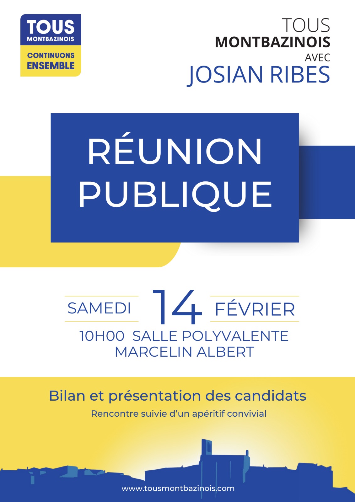 Annonce de la réunion publique